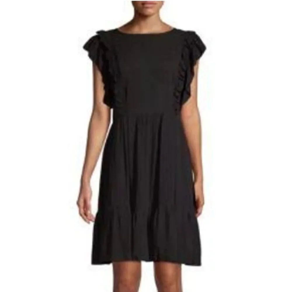 NWT Zadig & Voltaire Womens Rousseau Shift Dress Black Medium